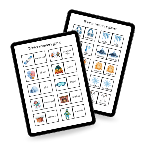 Winter Memory - gra edukacyjna do nauki języka angielskiego