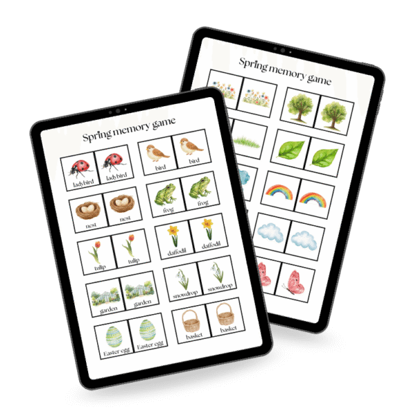 Wiosna - Spring Memory - gra edukacyjna do nauki języka angielskiego