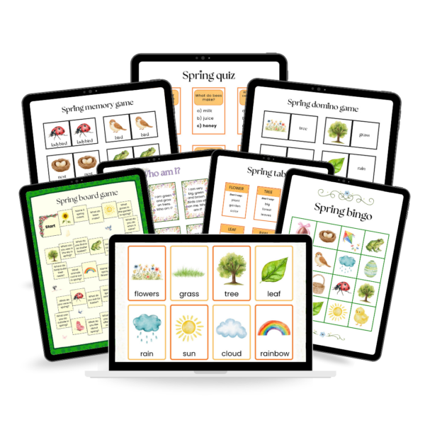 Wiosna - Spring Games Bundle - zestaw gier do nauki języka angielskiego + BONUS