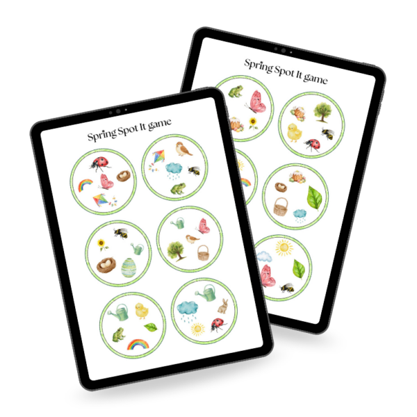 Wiosna - Spring Spot It- gra edukacyjna do nauki języka angielskiego
