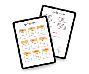 Wiosna - SpringTaboo - gra edukacyjna do nauki języka angielskiego