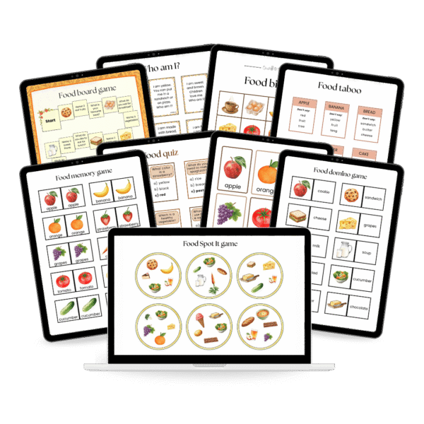 Jedzenie - Food Games Bundle - zestaw gier do nauki języka angielskiego + BONUS